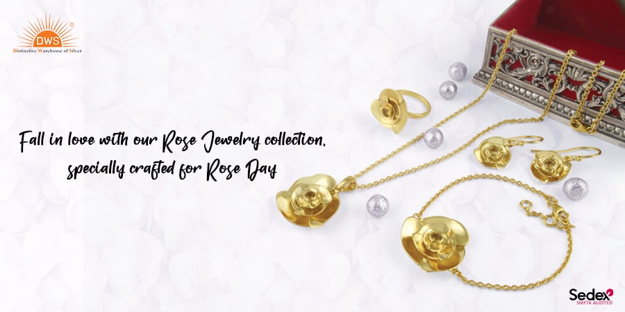 Fall in love with our Rose Jewelry collection, specially crafted for Rose Day!